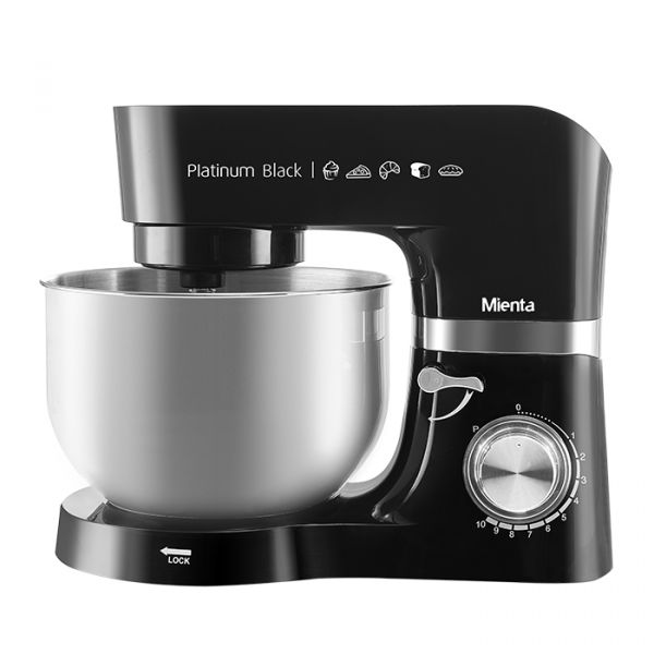 Mienta - عجان كيتشن ماشين - 1300 وات - KM38232C - Black Platinum